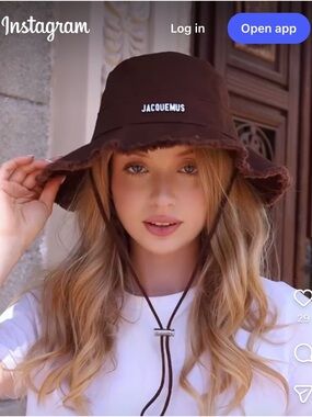 Jacquemus The Artichaut bucket hat in brown -SOLD OUT in this color-